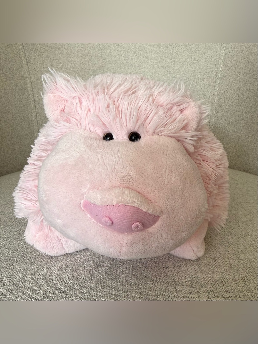 Pillow Pets Pee-Wees Pink Pig Plush Pillow Early 2010s Ontel